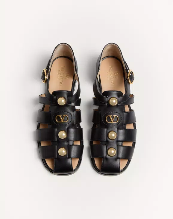 Valentino Vlogo Signature Calfskin Fisherman Sandal 20Mm - Image 5